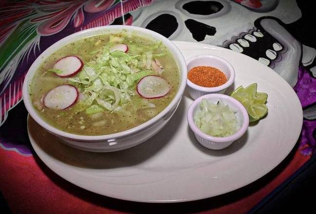 Order Pozole Soup food online from El Matador Mexican Restaurant store, Bloomfield on bringmethat.com