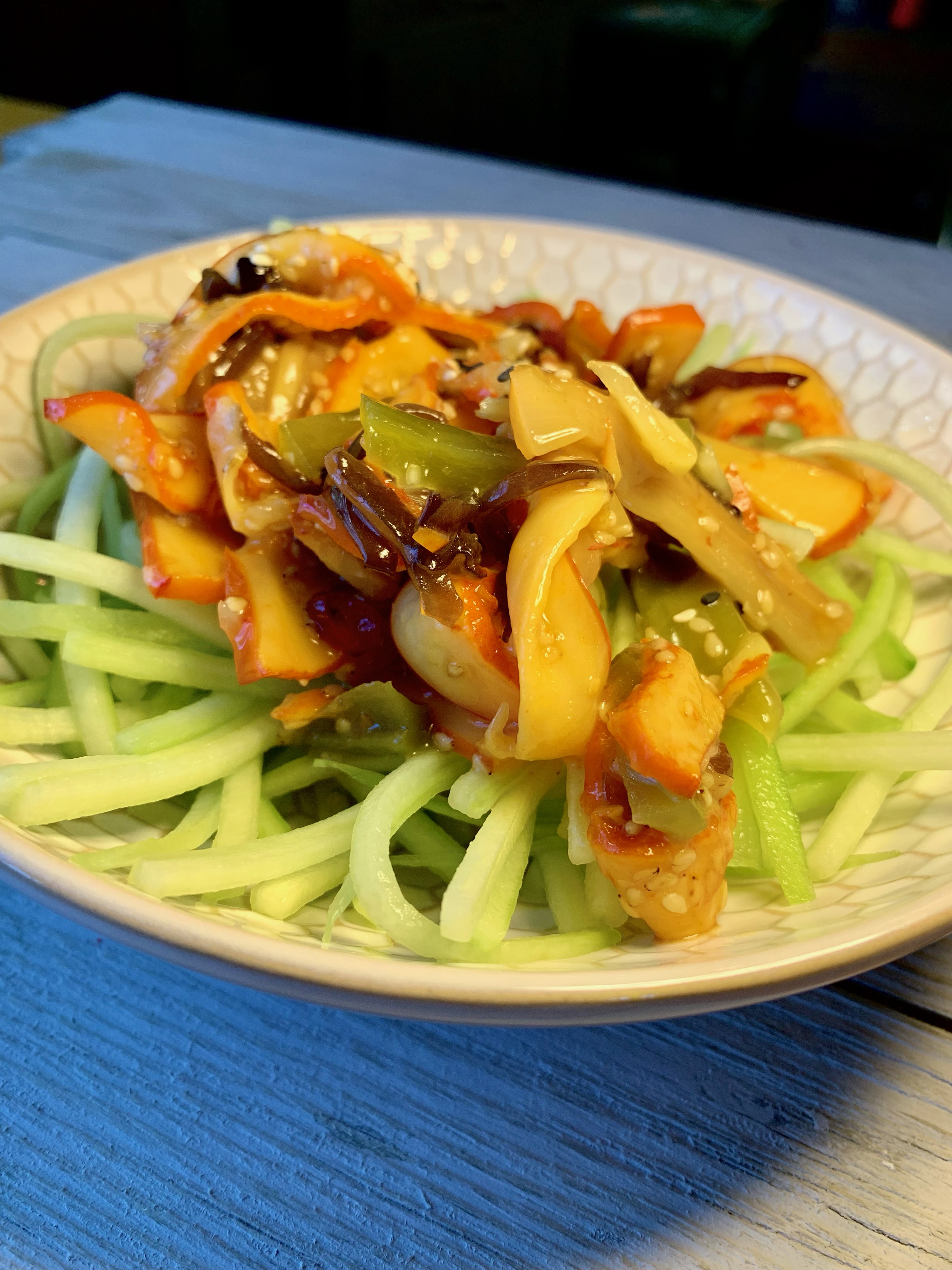 Order Squid Salad food online from Moonrise Spirits And Sushi store, El Paso on bringmethat.com