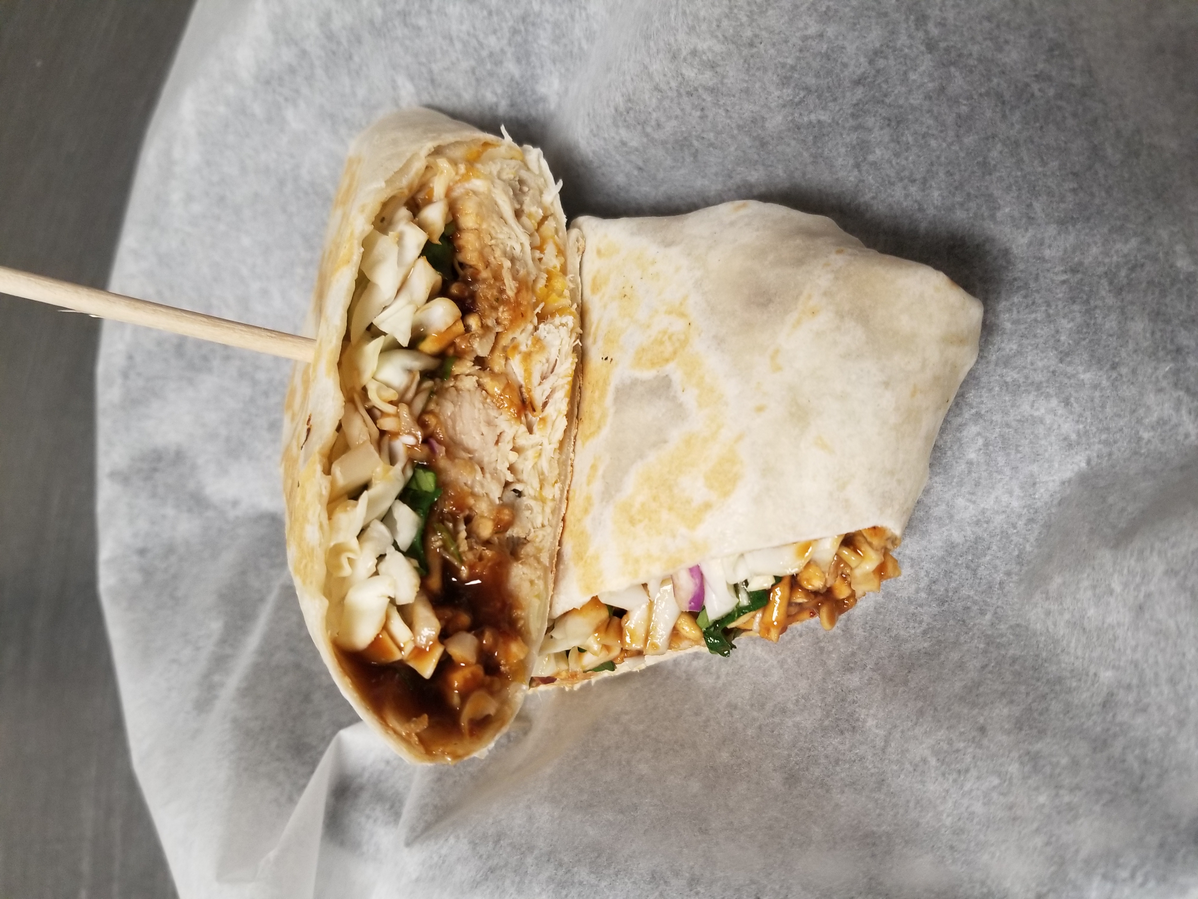 Order Thai Chicken Crunch Wrap food online from Curbin Cuisine store, Des Moines on bringmethat.com