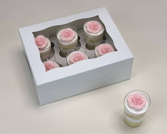 Order Box of 6 Mini Tres Leches Cups  food online from Lb Cake Stop store, Baldwin Park on bringmethat.com