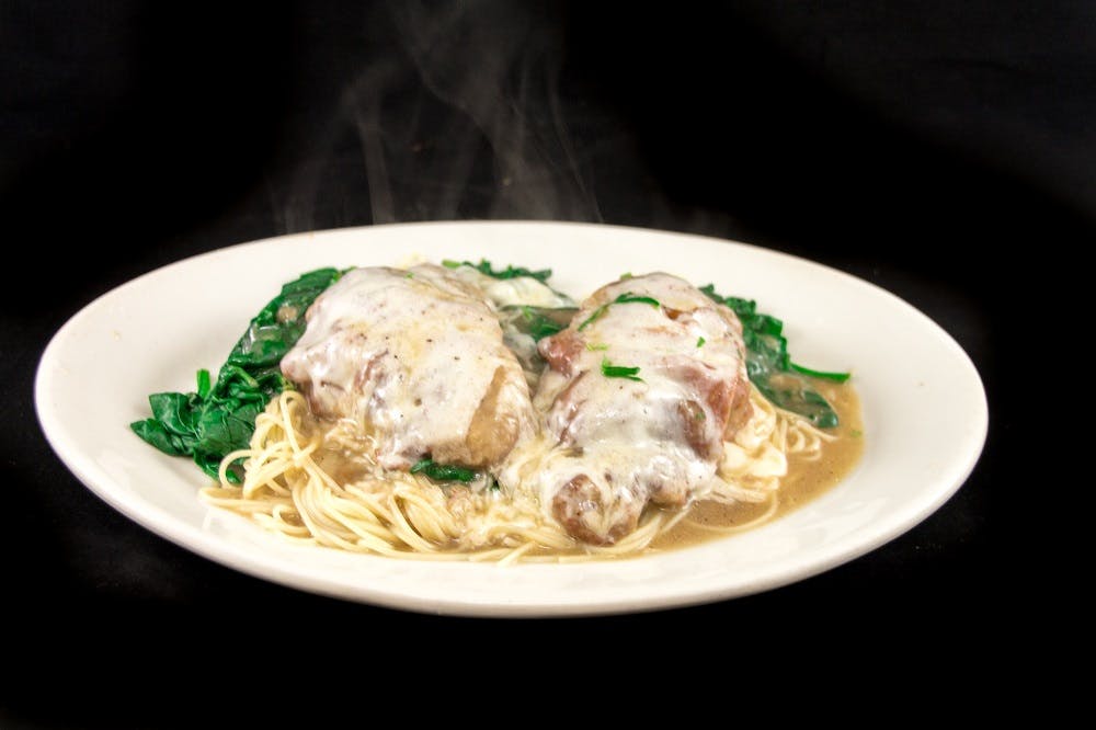Order Veal Saltimbocca - Entree food online from The Godfather Of East Hanover store, East Hanover on bringmethat.com