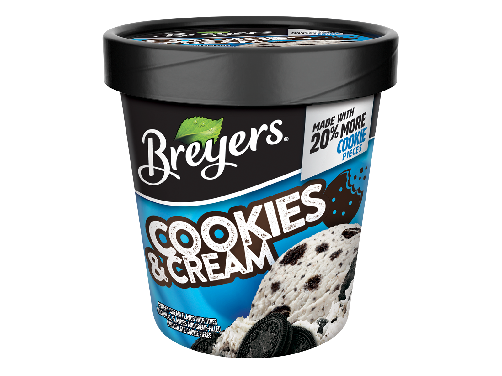 Order Breyers Cookies & Cream 16 oz. food online from The Ice Cream Shop store, Montgomery on bringmethat.com