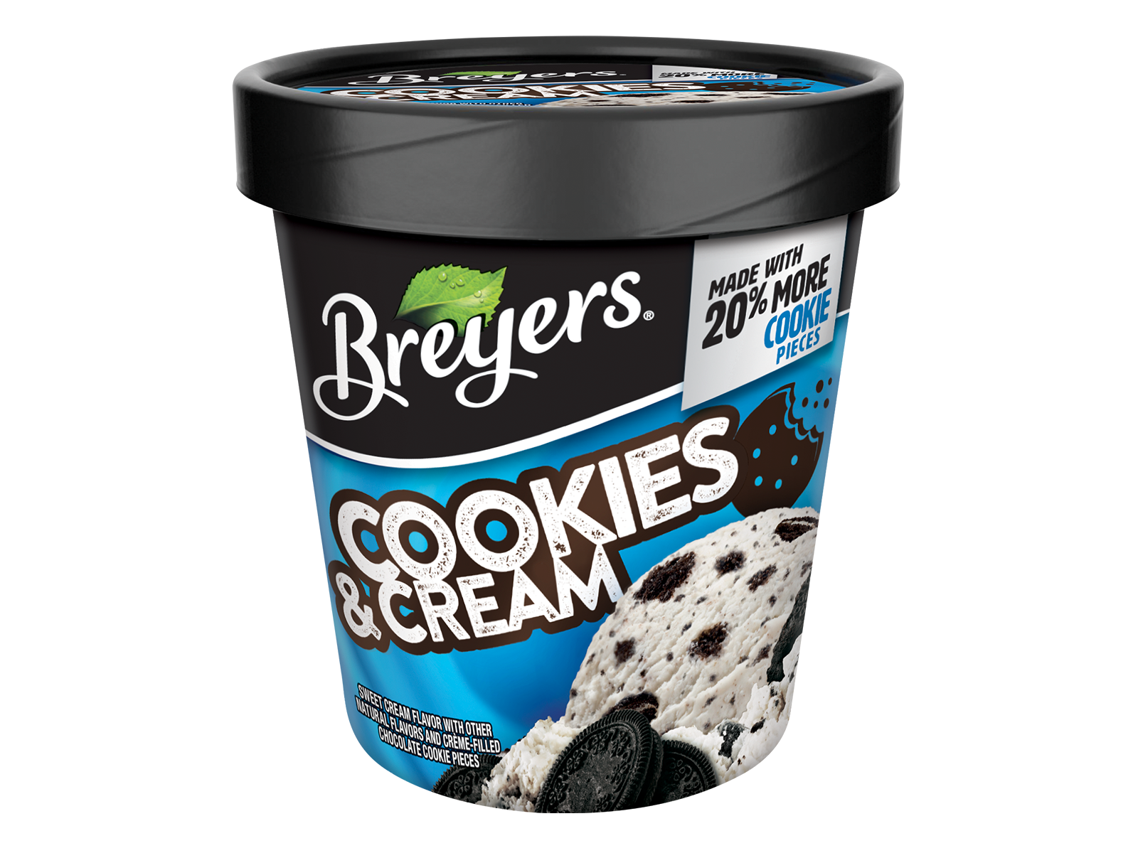 Order Breyers Cookies & Cream 16 oz. food online from The Ice Cream Shop store, Tomball on bringmethat.com