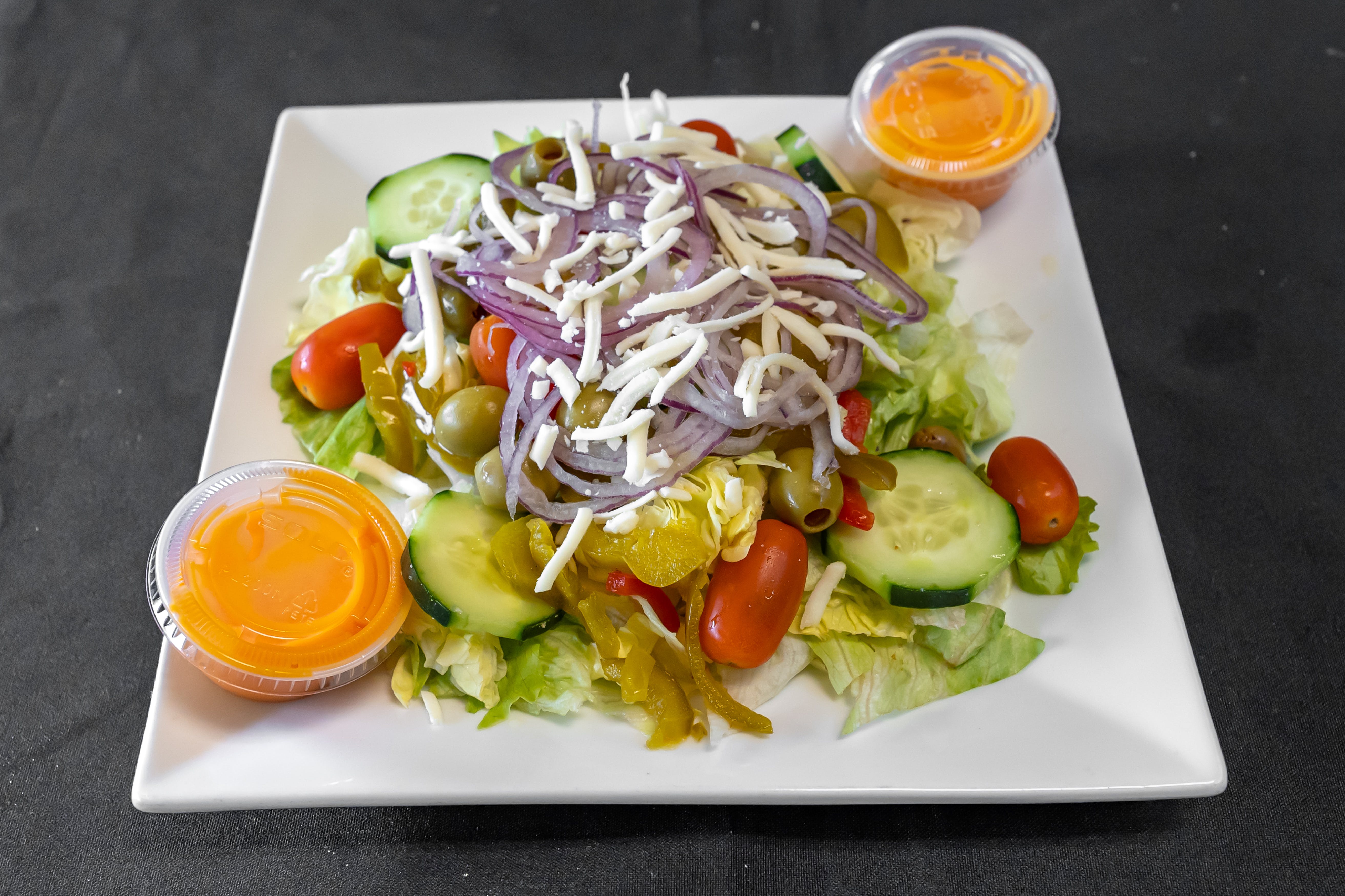 Order Garden Salad - Small food online from Dimitri's Pizza store, Royersford on bringmethat.com