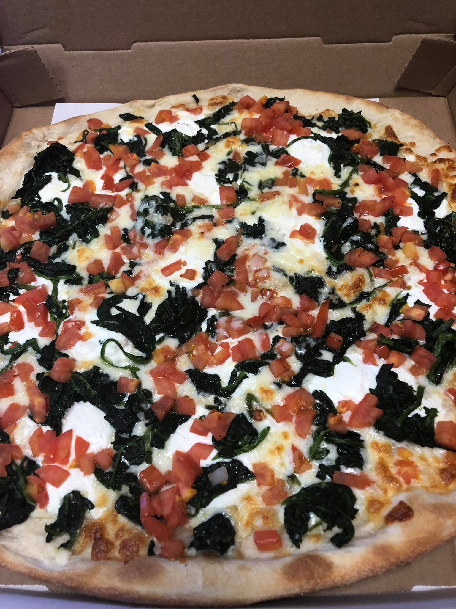 Order Florentine Pizza - Large 16" food online from Linda's Pizza & Restaurant store, Manchester Township on bringmethat.com
