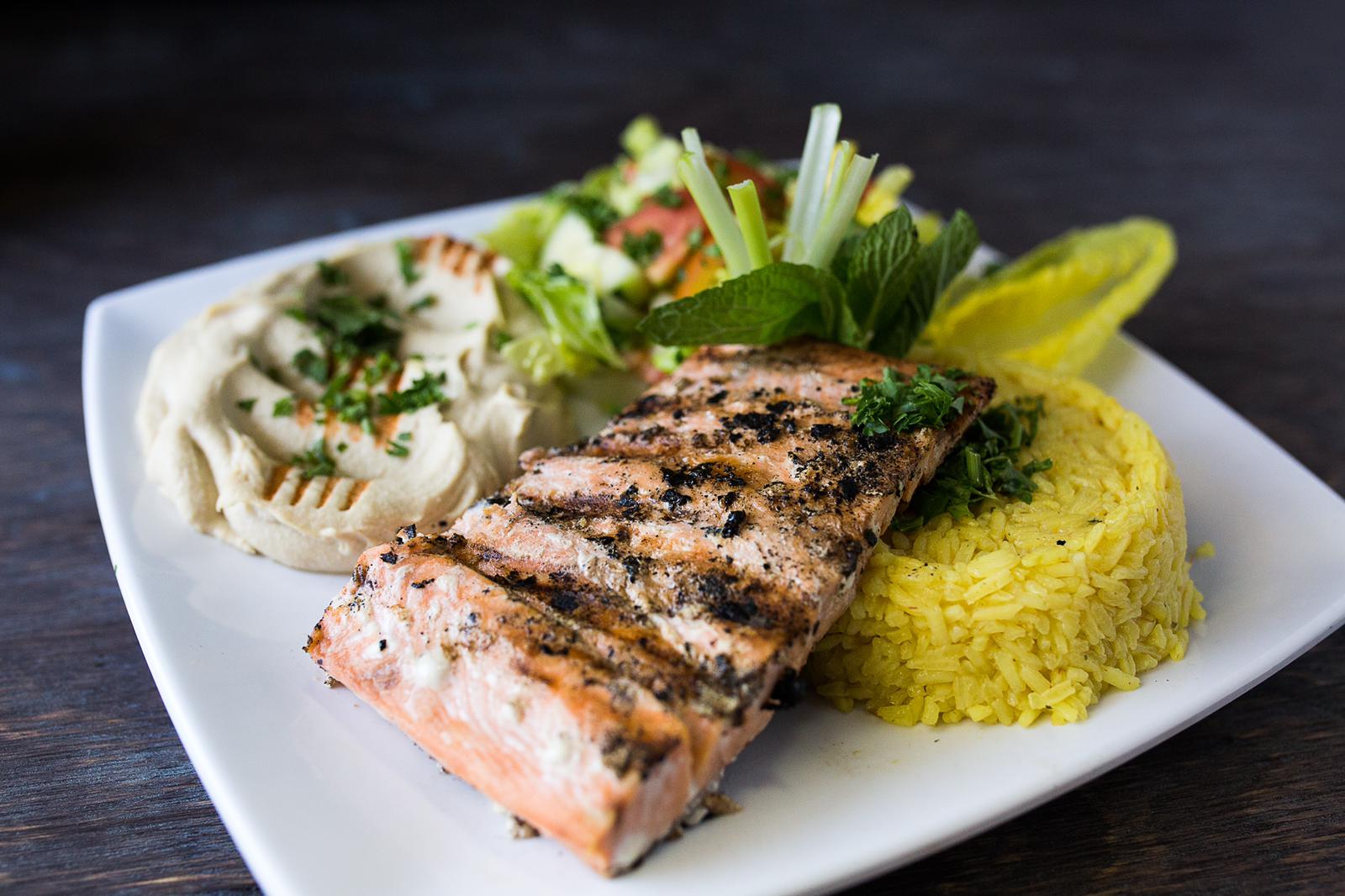 Order Salmon food online from Amena Mediterranean Cafe and Bakery store, Las Vegas on bringmethat.com