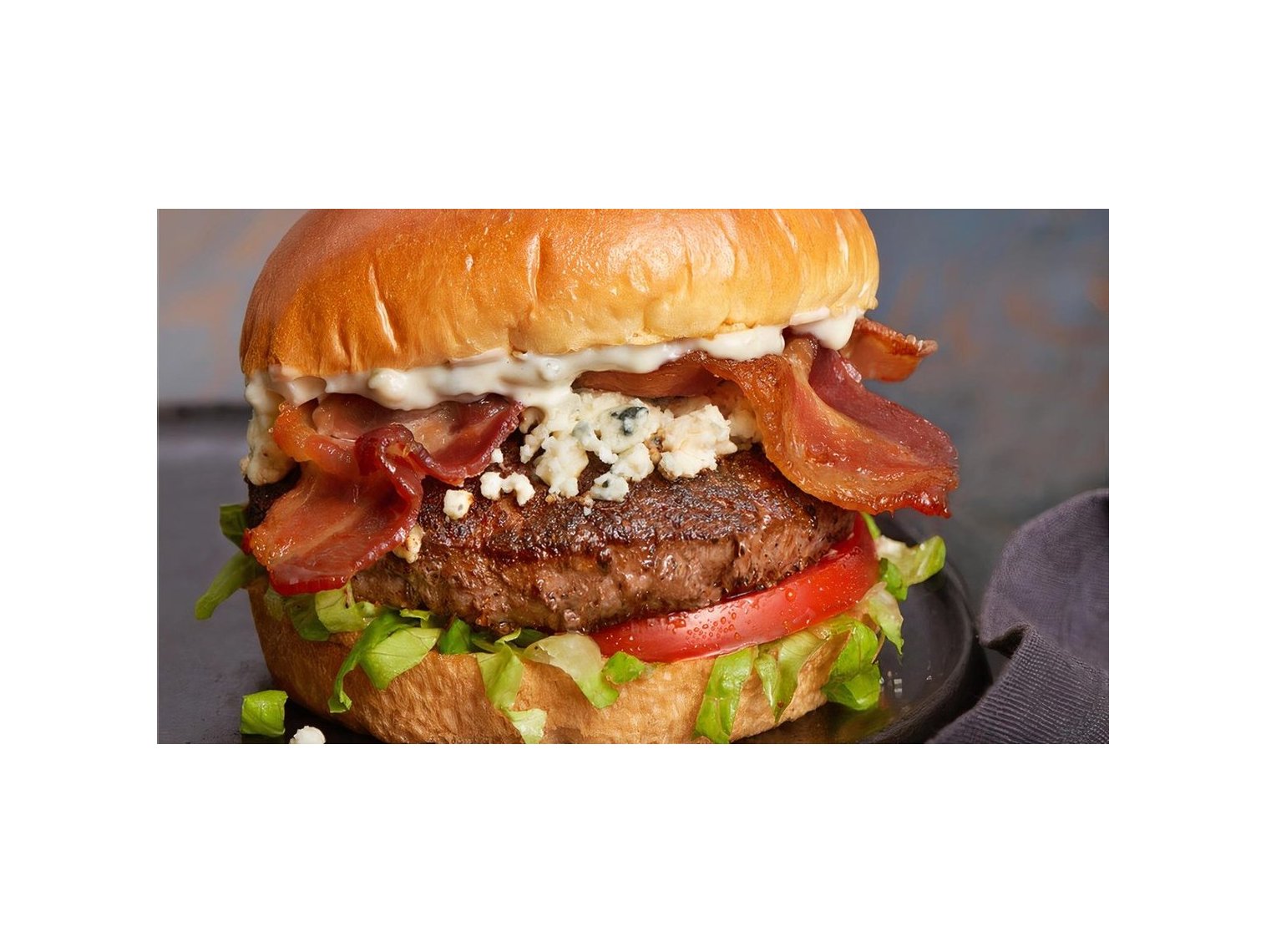 Order Black & Blue Burger food online from Cheesesteak U store, Conway on bringmethat.com