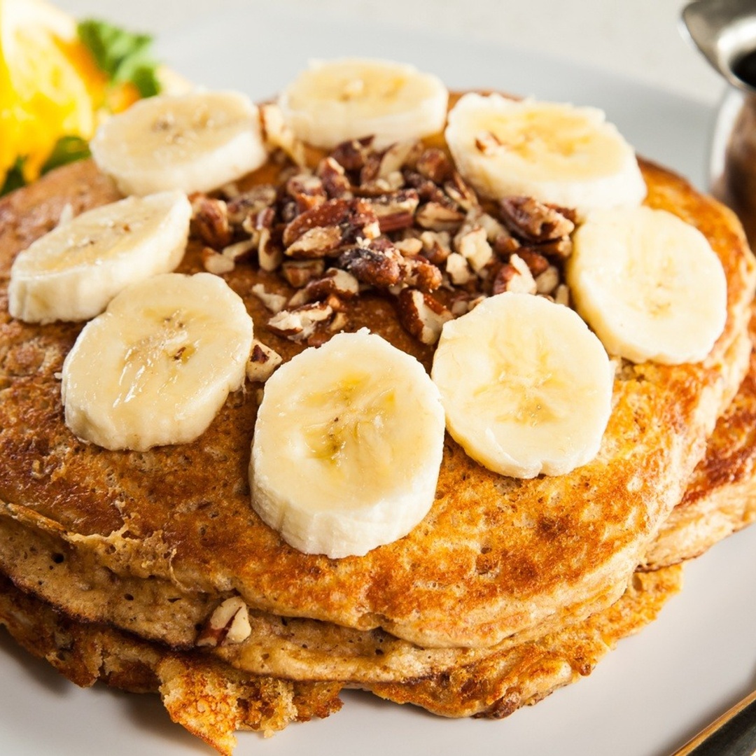 Order Multigrain Protein Pancakes food online from Greens and Proteins store, Las Vegas on bringmethat.com