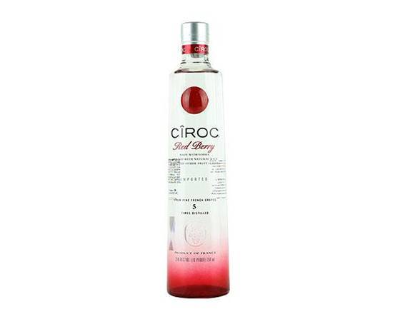 Order Ciroc Red Berry Vodka, 750mL liquor (35% ABV) food online from Samco Food Store store, Bakersfield on bringmethat.com