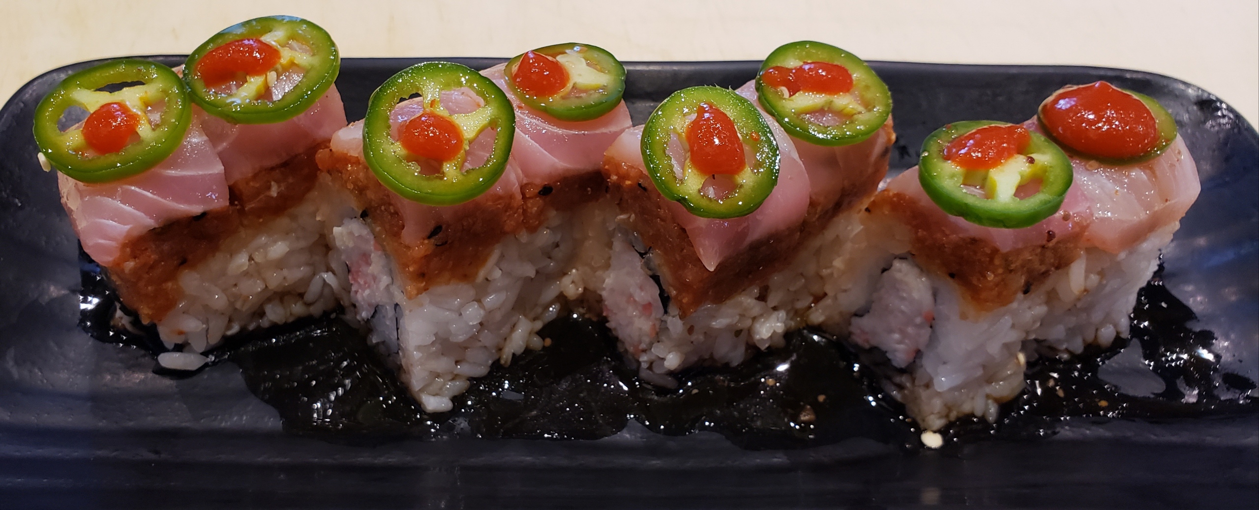 Order Call 911 Special Roll food online from Sushi Mon store, Las Vegas on bringmethat.com
