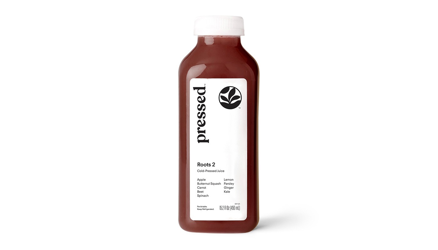 Order Roots 2 | Butternut Squash Carrot Juice food online from Pressed store, Santa Clara on bringmethat.com