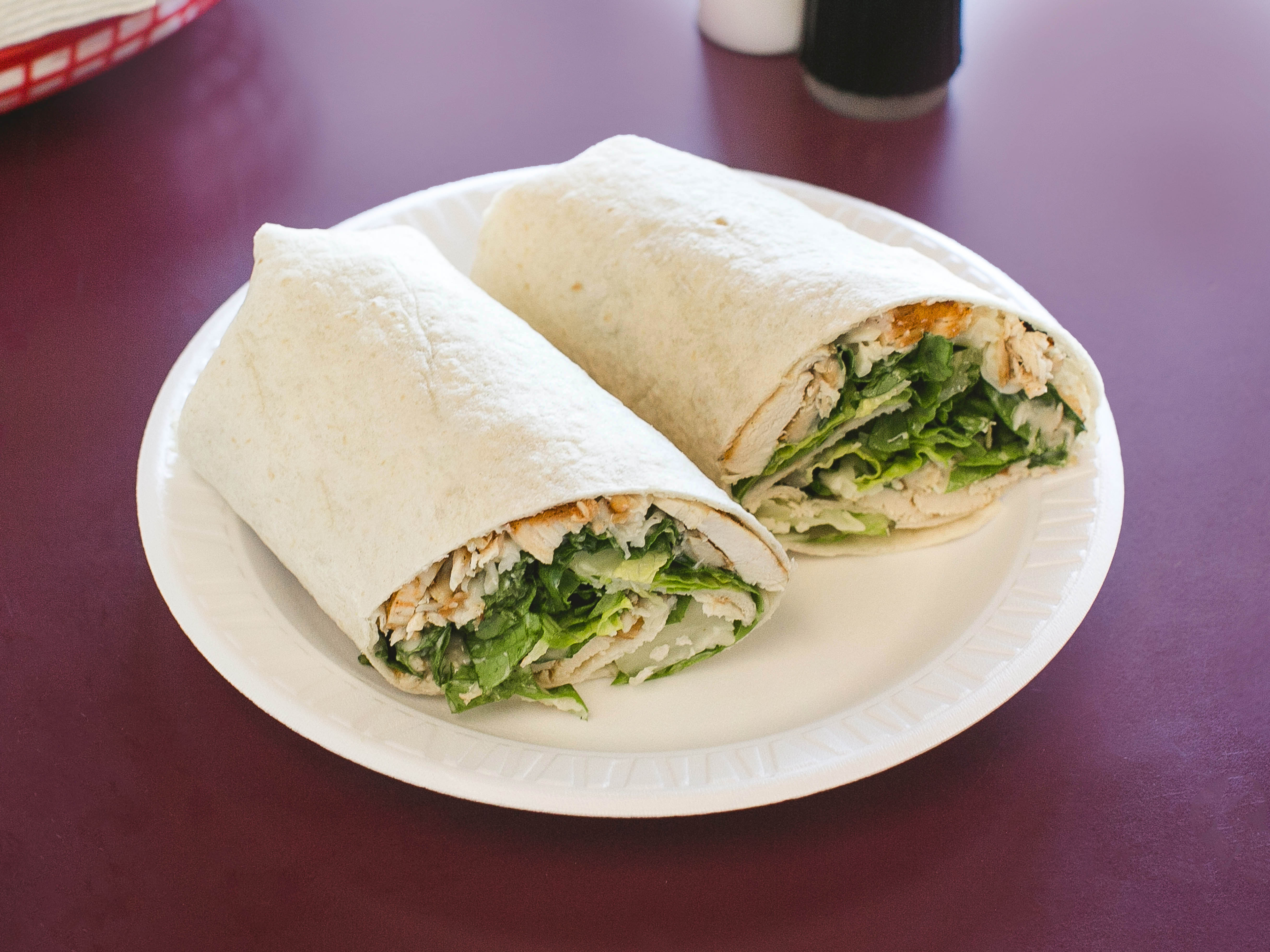 Order Chicken Caesar Wrap food online from Dynamite Subs store, Reading on bringmethat.com