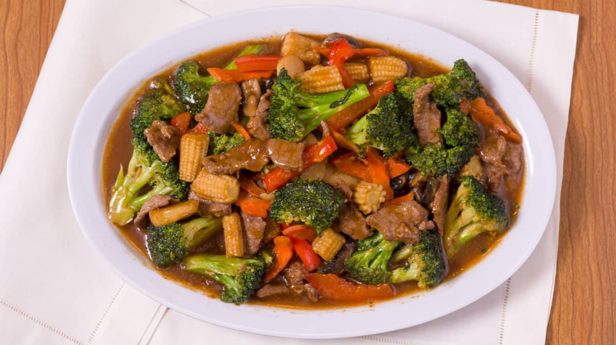 Order Beef with Mixed Vegetables Dinner food online from Food Asia store, Westland on bringmethat.com