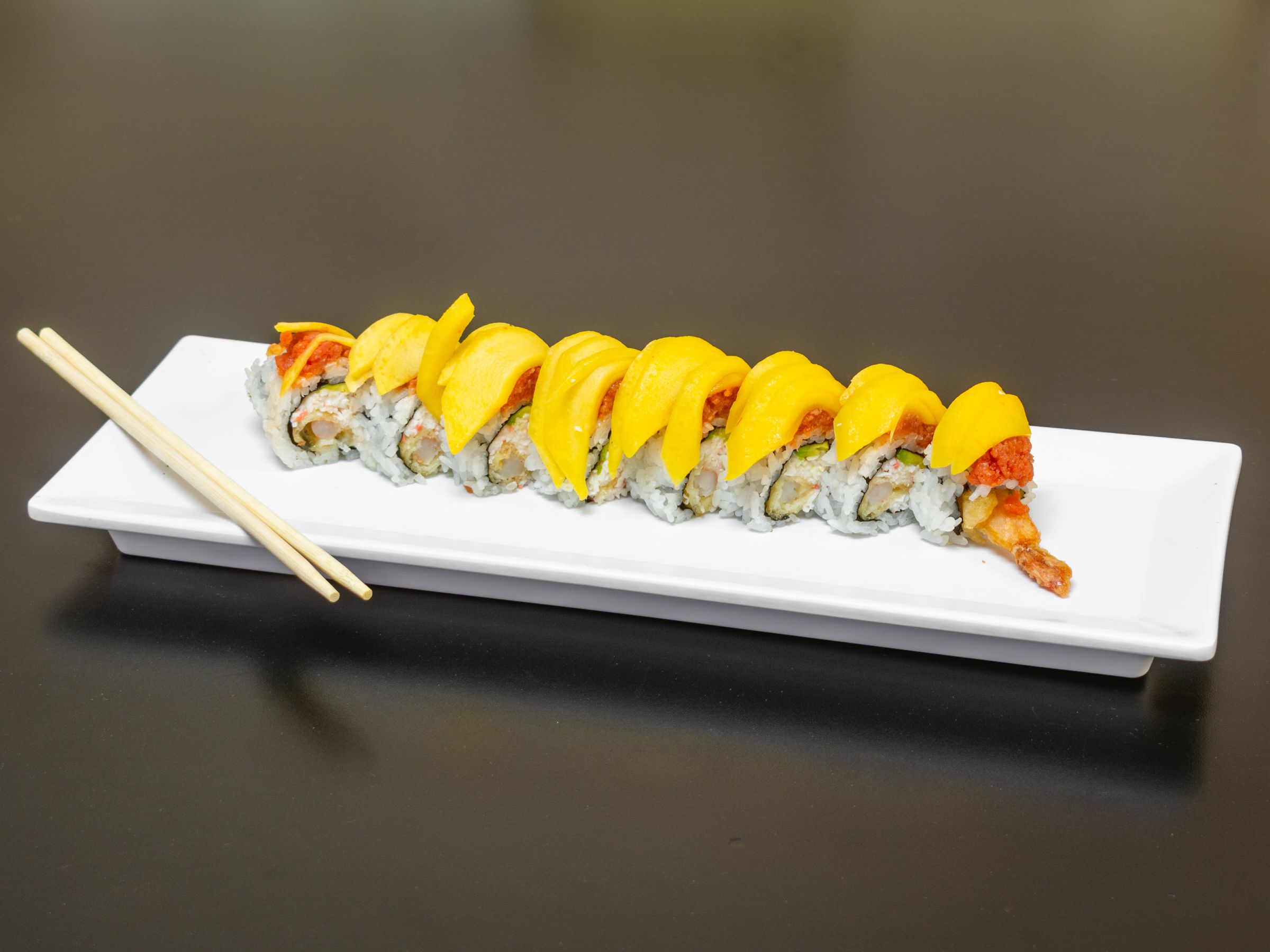 Order Mango Go Go Roll food online from Tomo Sushi store, Yuma on bringmethat.com