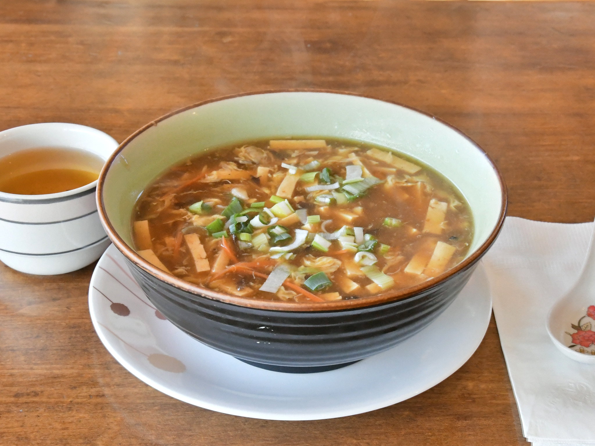 Order O1. Hot and Sour Soup food online from The Pearl House store, Albany on bringmethat.com