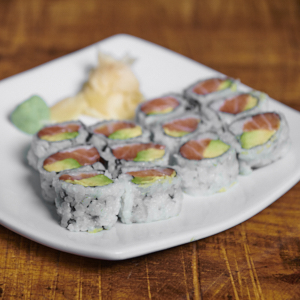 Order Salmon Avocado Roll food online from Rotiss-A-Q store, Mount Kisco on bringmethat.com