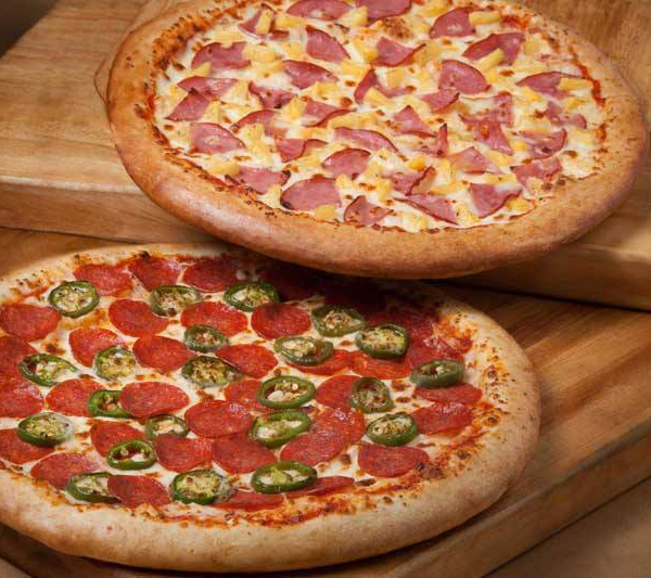 Order 2 Large 2-Topping Pizzas Special food online from LA Pizza store, Panorama City on bringmethat.com