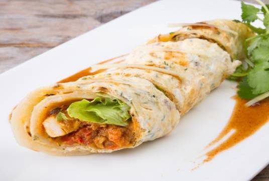 Order Butter Chicken Wrap food online from Indian Naan Ritto store, Santa Clara on bringmethat.com