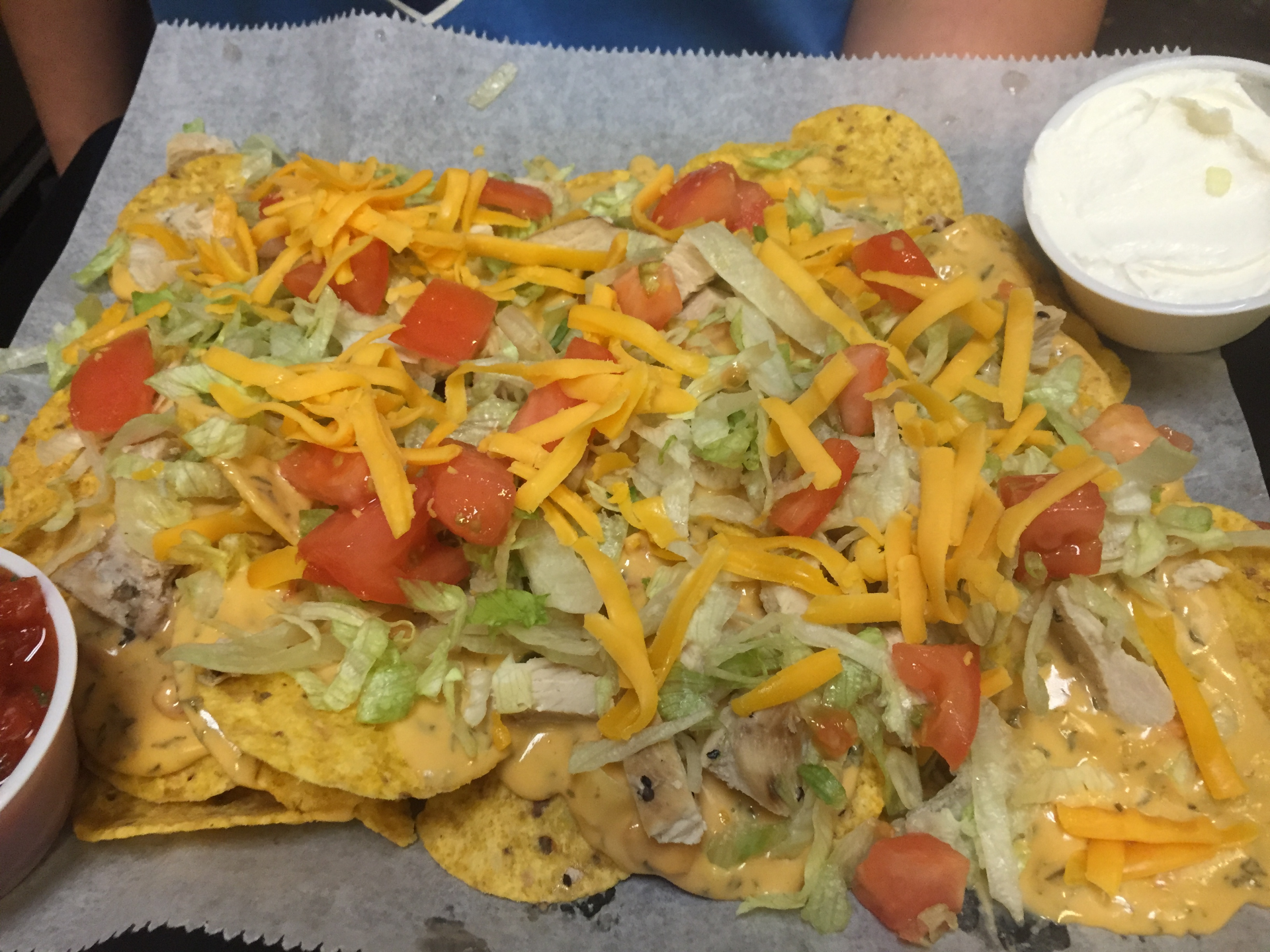 Order Chicken Cheese Nachos food online from Bison Witches Bar & Deli store, Norman on bringmethat.com