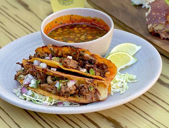 Order Birria Crusty Queso Tacos food online from Baja Sharkeez store, Huntington Beach on bringmethat.com