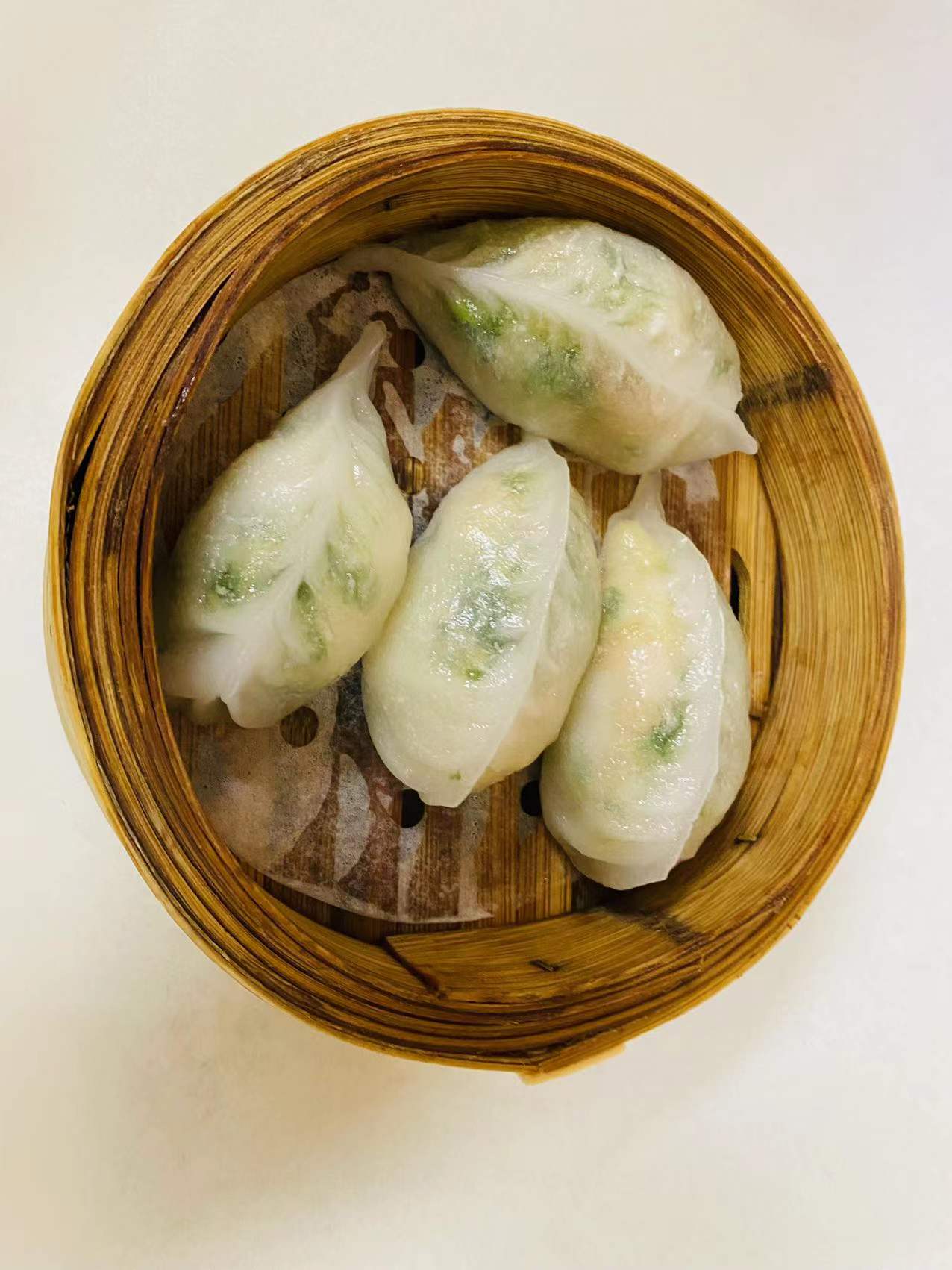 Order Shrimp & Pea Sprout Dumpling  鲜虾豆苗饺 food online from Dim Sum Club store, San Francisco on bringmethat.com