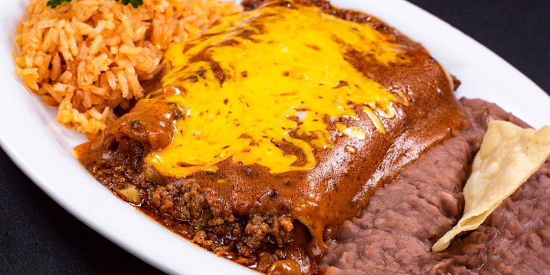 Order Beef Enchiladas (3) food online from Danny Restaurant store, Laredo on bringmethat.com