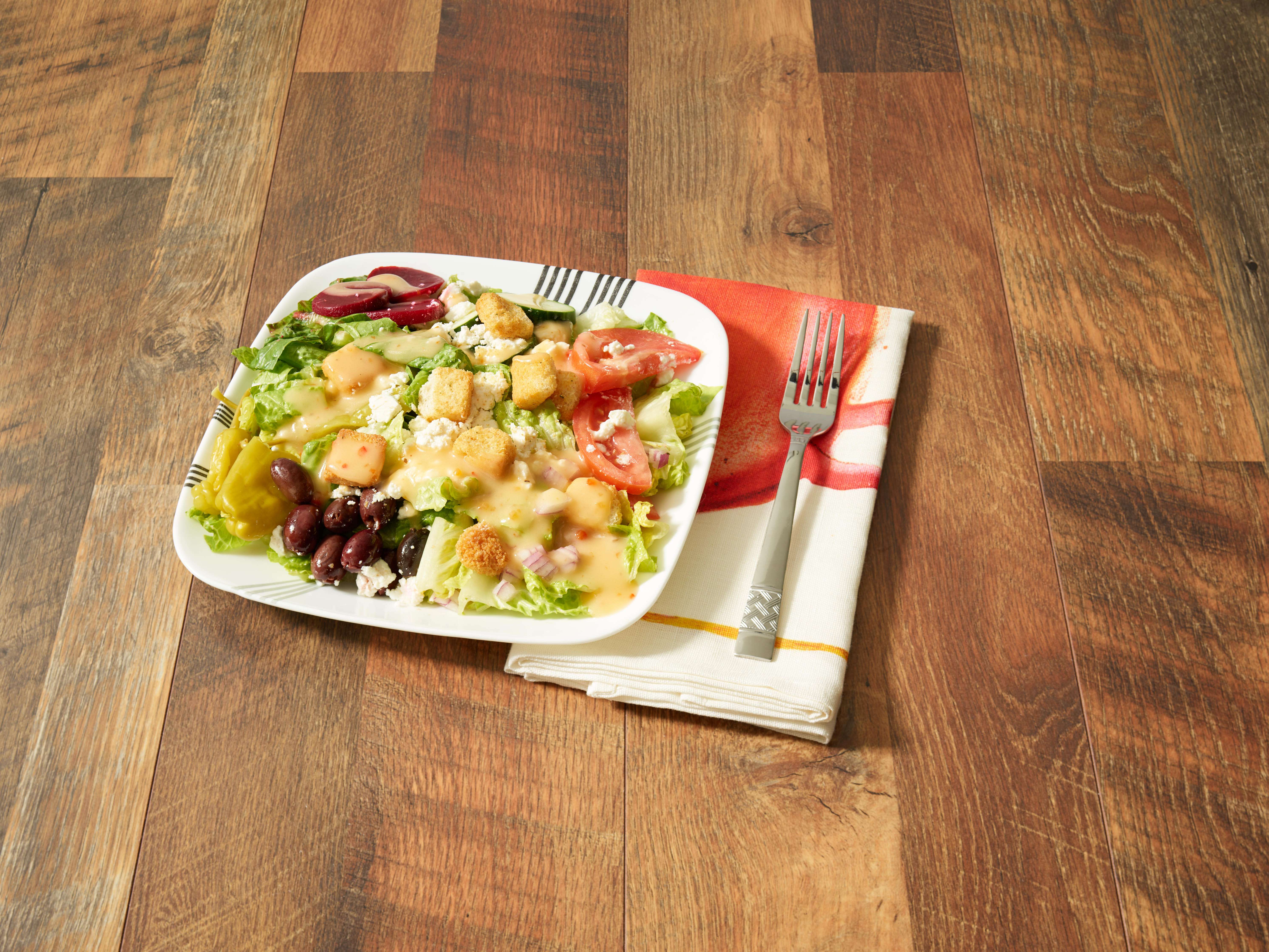 Order Greek Salad food online from Lunch Break store, Phoenix on bringmethat.com