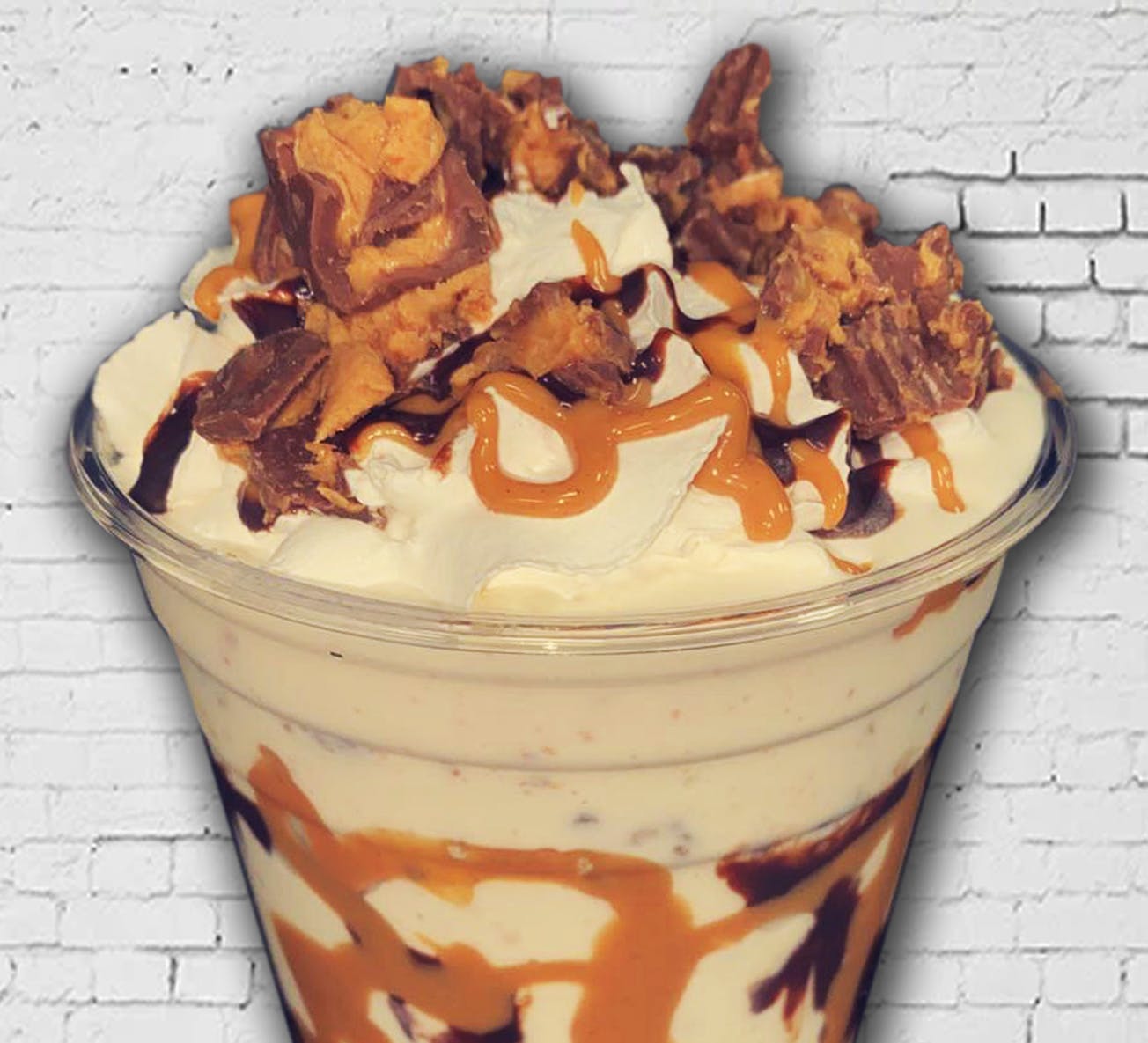 Order Peanut Butter Cup Explosion Shake - Shake food online from Brother Bruno Pizza store, Washingtonville on bringmethat.com