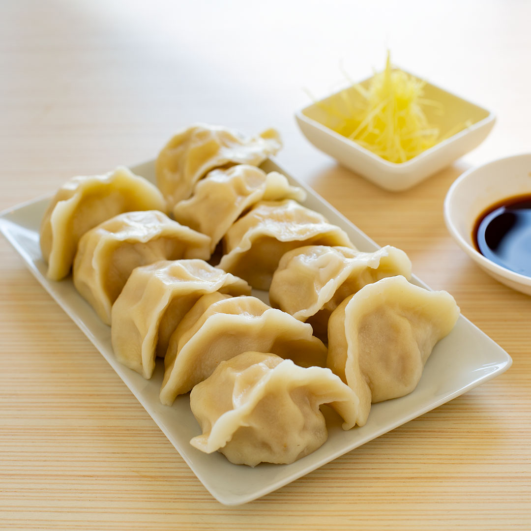 Order 30. Ten Pieces Chive and Pork Dumpling food online from Tasty Noodle House store, Irvine on bringmethat.com
