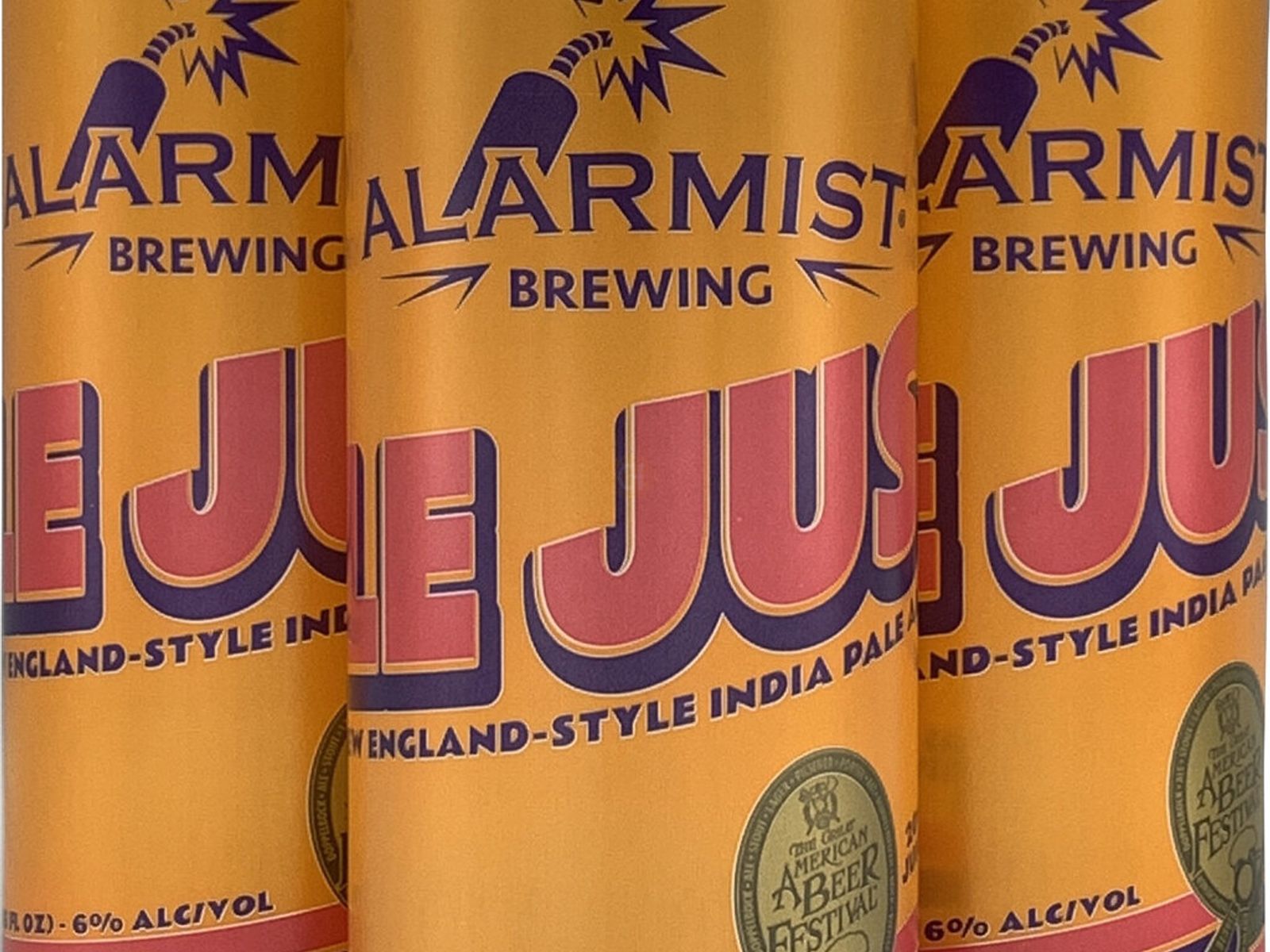 Order 4 PACK Alarmist “Le Jus”, IPA 16oz Can food online from Angelo's Wine Bar store, Chicago on bringmethat.com