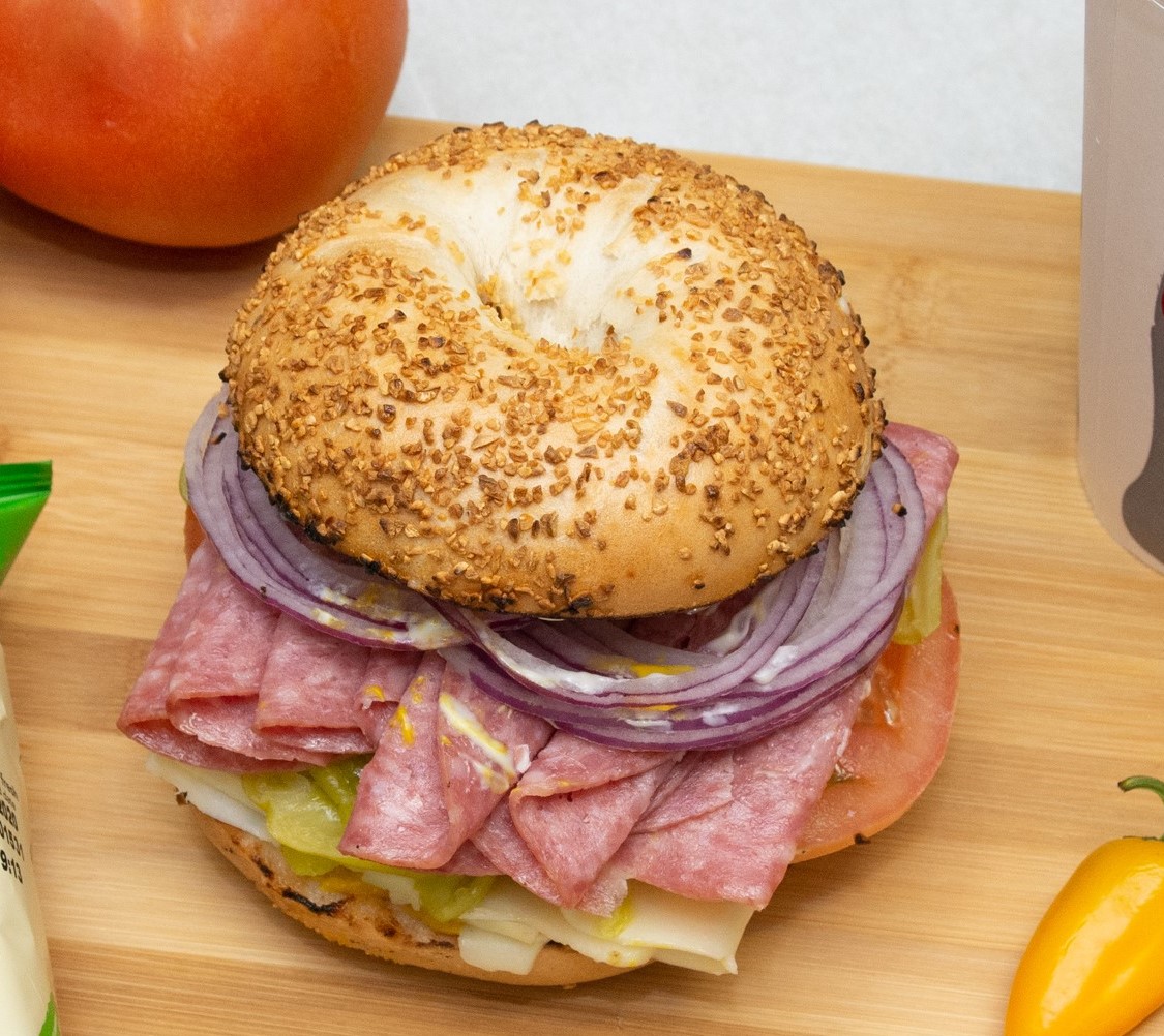 Order Salami Combo food online from The Bagel Bakery store, Carmel-by-the-Sea on bringmethat.com