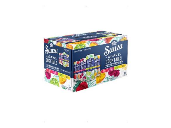 Order Sauza Agave Cocktails Variety Pack 8% ABV - 12x 12oz Cans food online from Goody Goody Liquor Parent store, Dallas on bringmethat.com