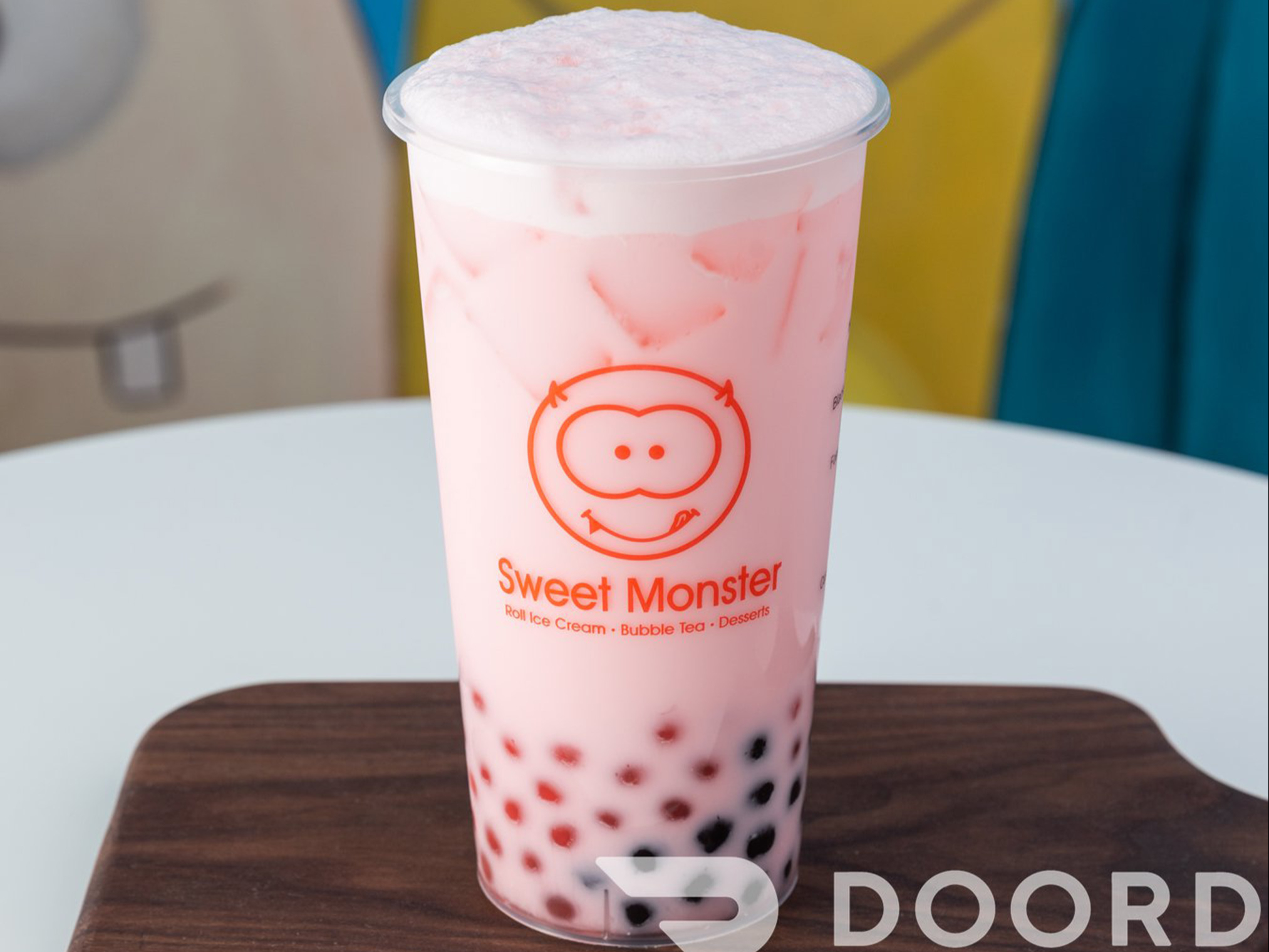 Order Strawberry Milk Tea food online from Sweet Monster store, Oak Park on bringmethat.com