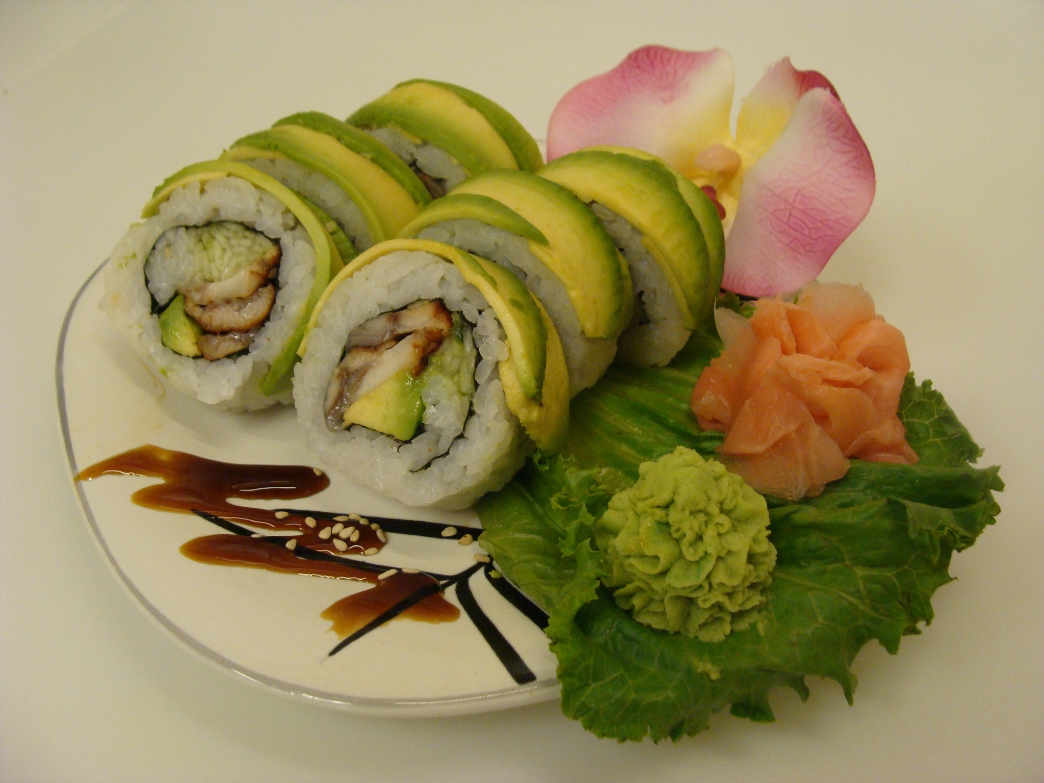 Order Green Dragon Roll food online from Hibachi Express store, Plant City on bringmethat.com