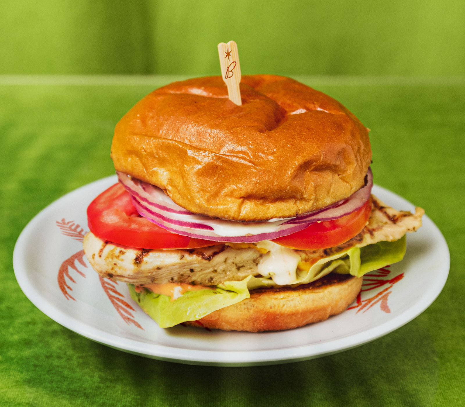 Order Grilled Chicken Sandwich food online from Beverly Hills Burger Bungalow store, Burlingame on bringmethat.com