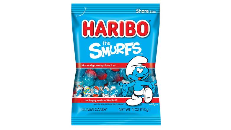 Order Haribo Candy, Gummi Smurfs, Bag food online from Shell Rock Spring store, Bel Air on bringmethat.com