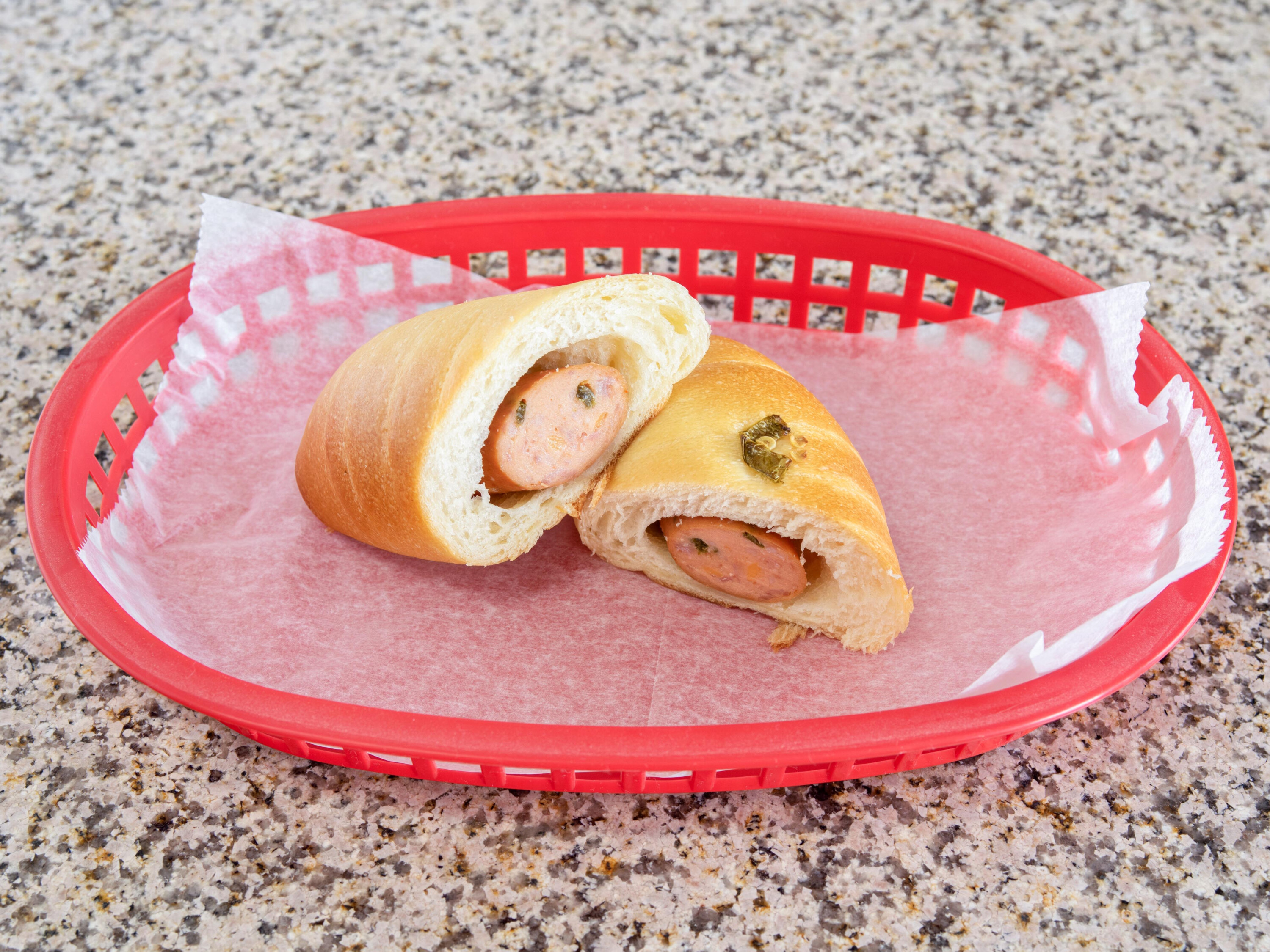 Order Sausage Roll/Kolache food online from Donut Worry Coffee & Smoothies store, Mesa on bringmethat.com