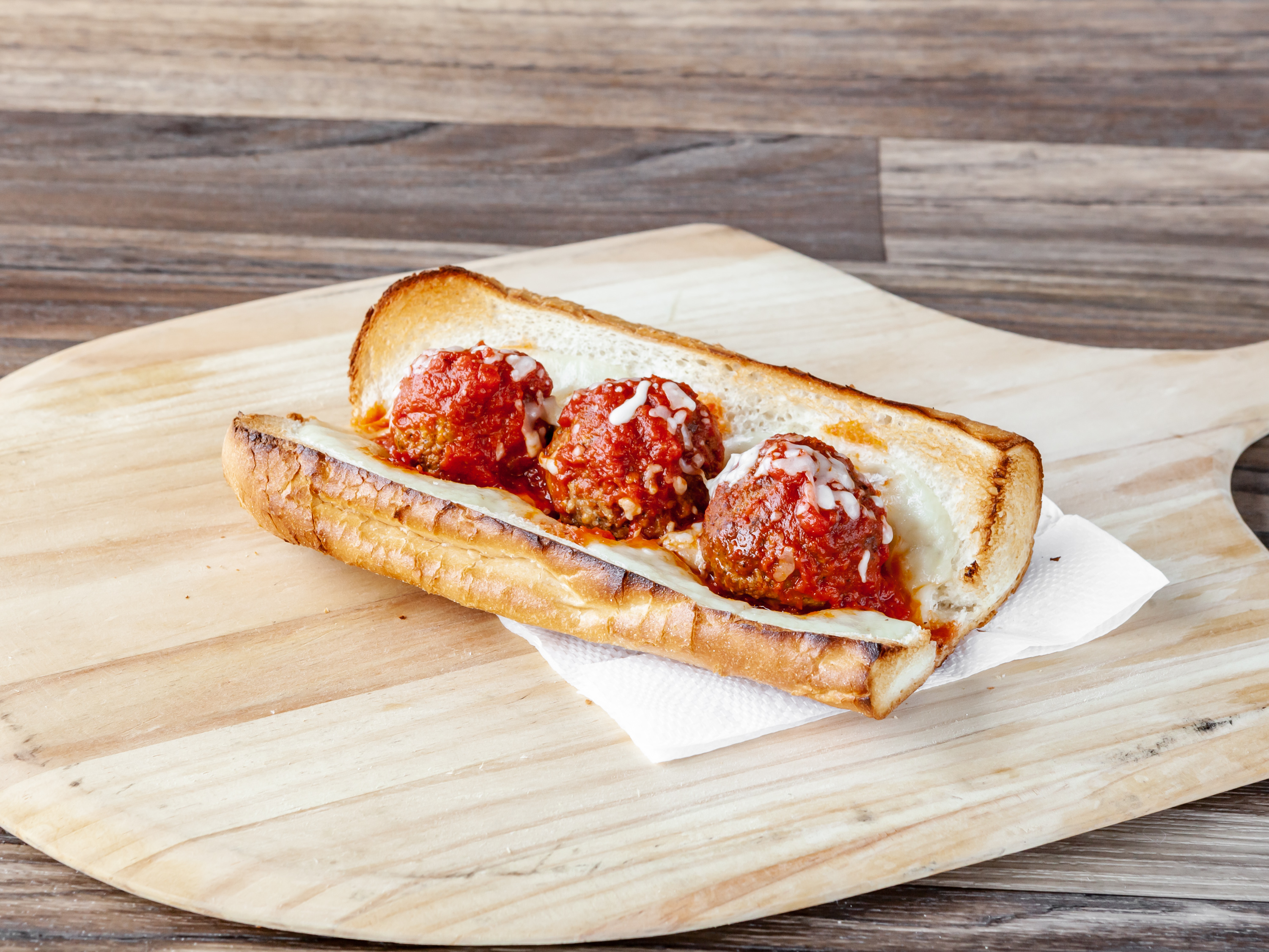 Order Meatball Sandwich and Small Soda Lunch Special food online from Winners Ny Pizza store, Agoura Hills on bringmethat.com