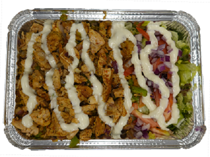 Order New York City Finest Mid-East Halal Chicken Over Rice with White Sauce Special food online from Mid-East Cafe And Restaurant Llc store, Akron on bringmethat.com