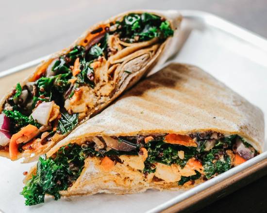 Order Kale Quinoa Buffalo Chicken Wrap food online from The Remedy Exchange store, Wakefield on bringmethat.com