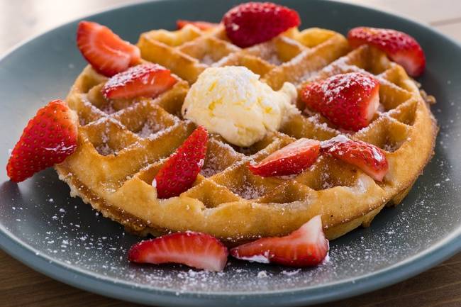 Order Belgian Waffle food online from Cracked And Battered store, San Francisco on bringmethat.com