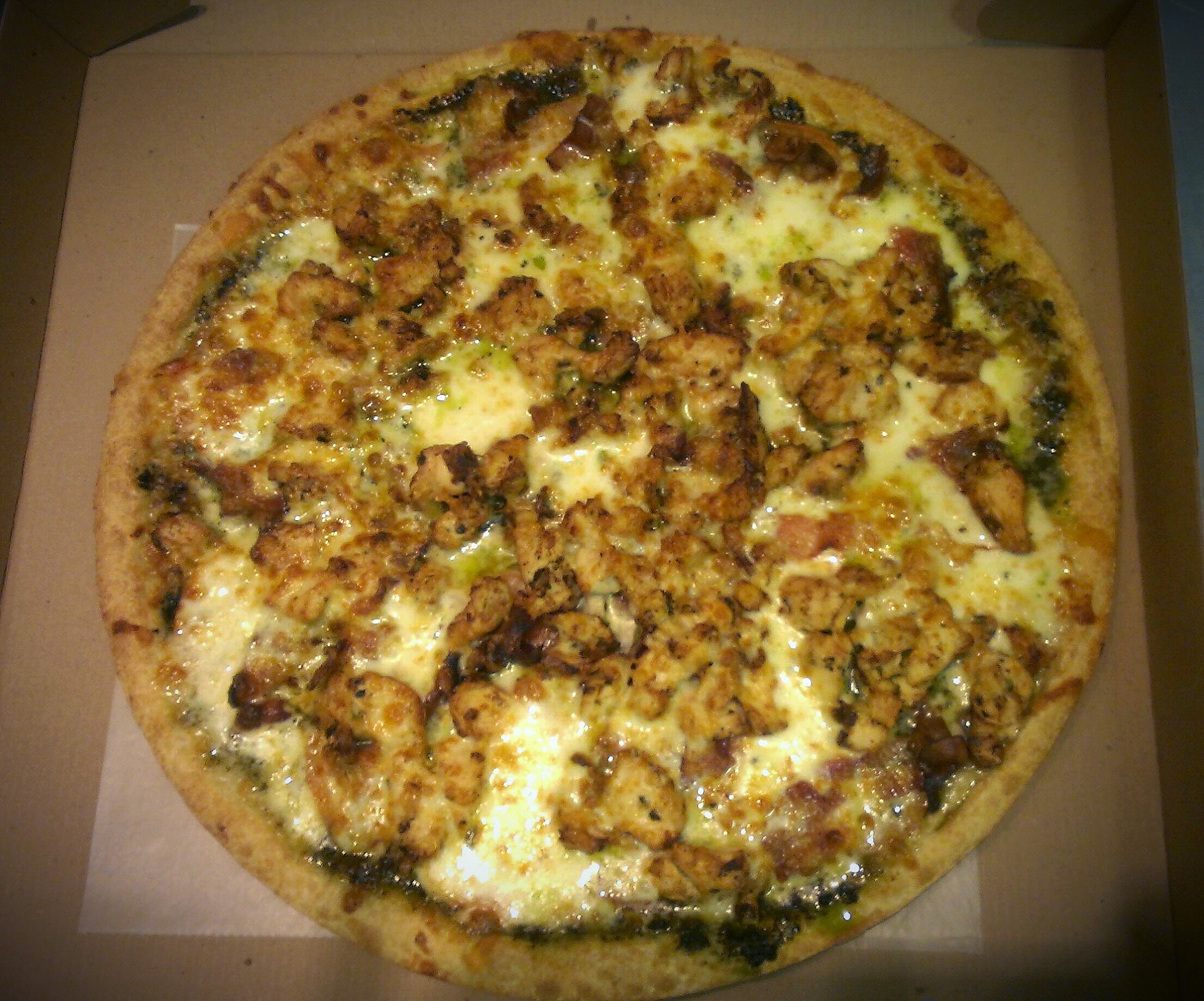 Order Chicken Pesto Pizza food online from Broadway Pizza and Grill store, Norwood on bringmethat.com