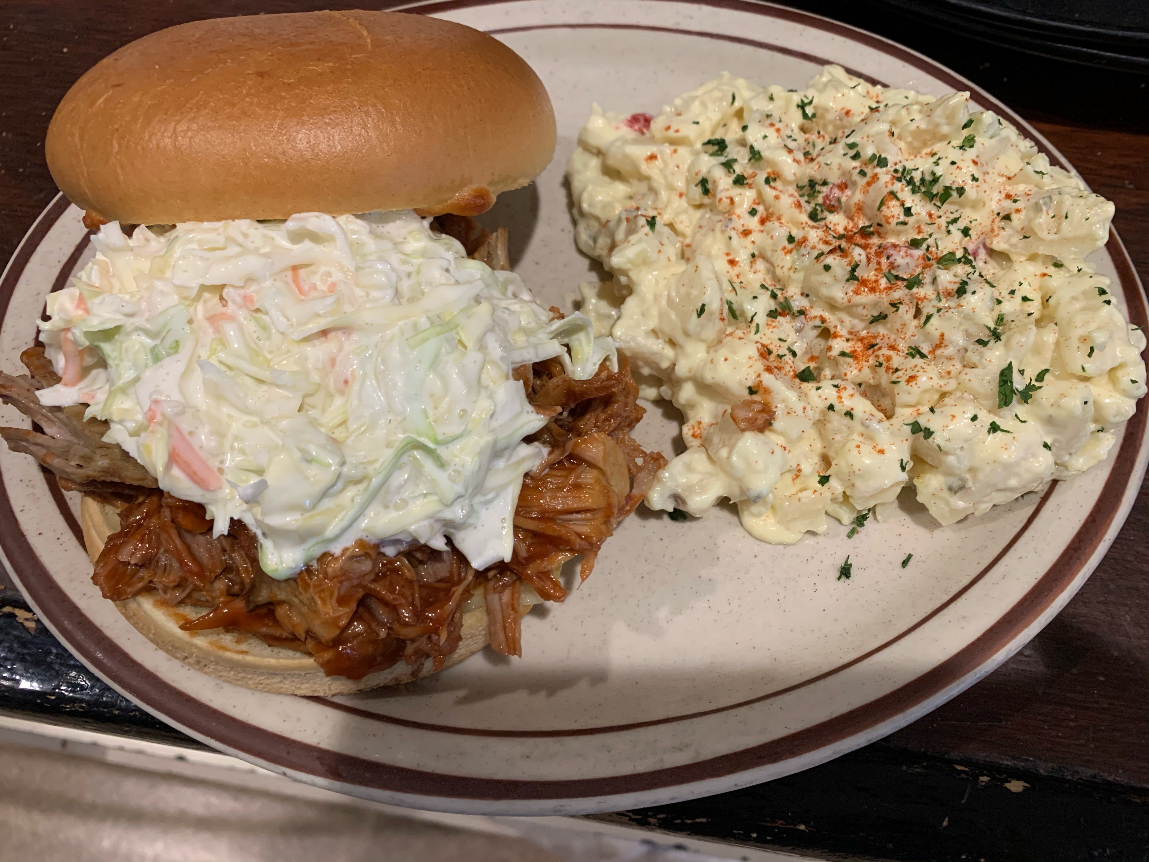 Order Pulled Pork Sandwich food online from The Tulsa Rib Company & Catering store, Orange on bringmethat.com