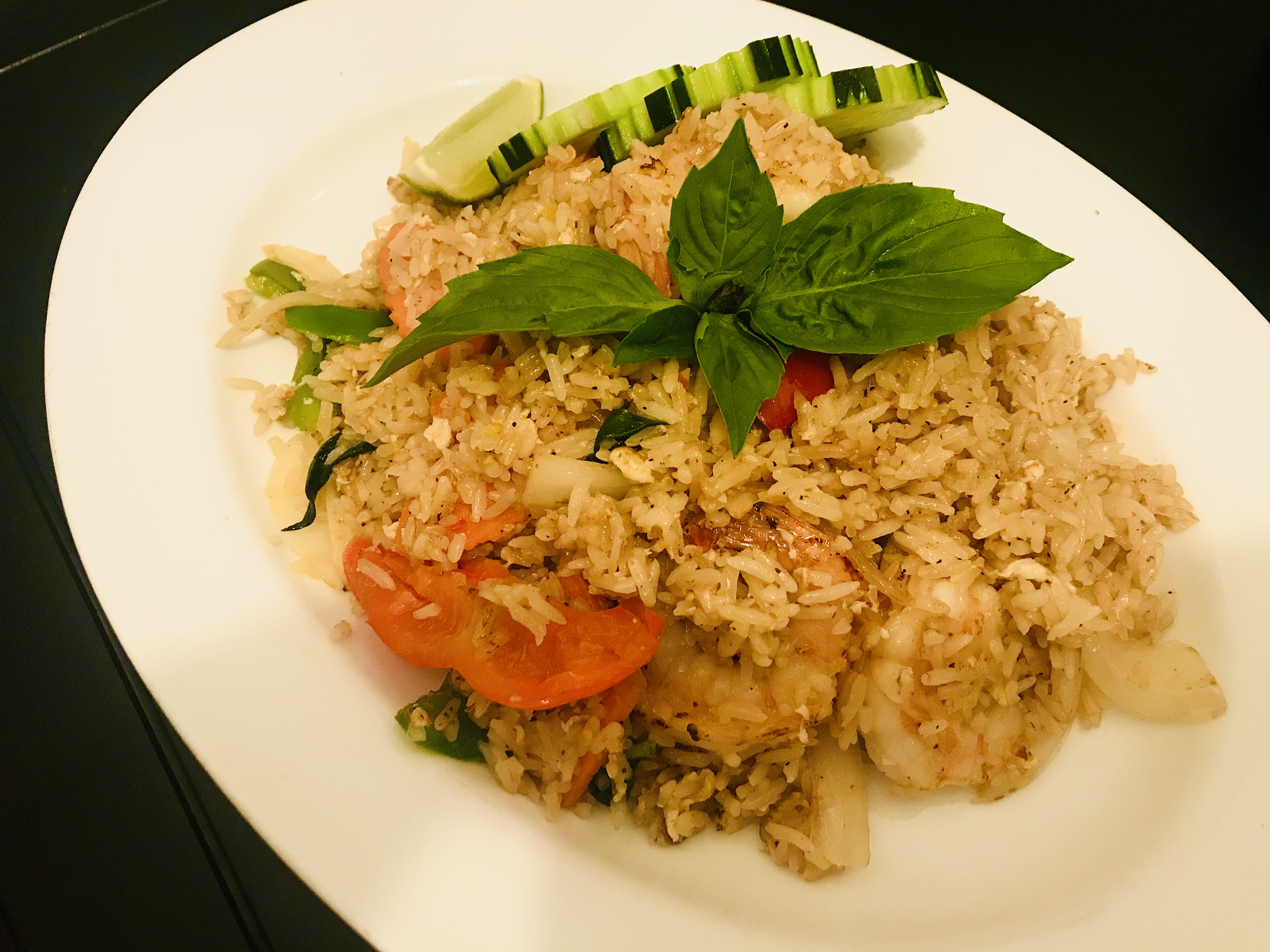 Order Spicy Basil Fried Rice food online from Thaism store, Brooklyn on bringmethat.com