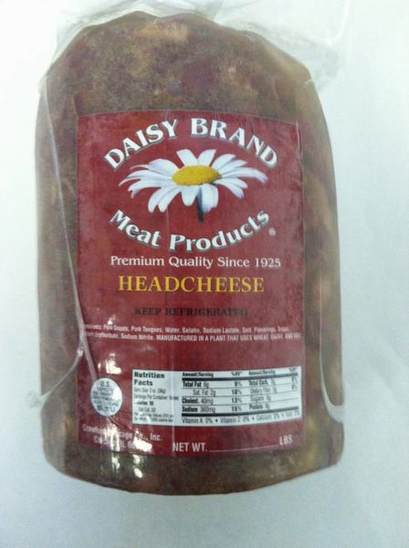 Order Headcheese 4 lb. Piece food online from Crawford Sausage Company, Inc. store, Chicago on bringmethat.com