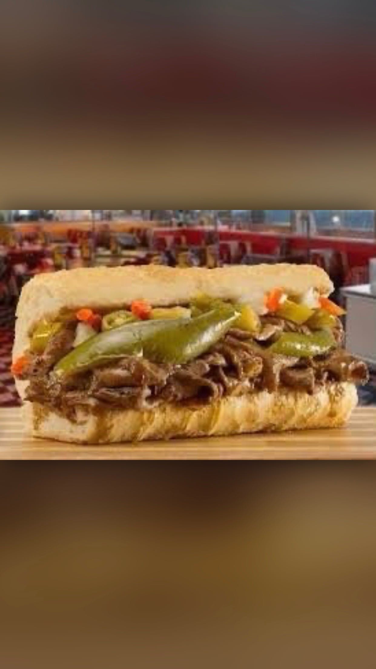 Order 1. Famous Chicago Italian Beef Sandwich - Sandwich food online from Stefono Sapori D Italia store, Nipomo on bringmethat.com