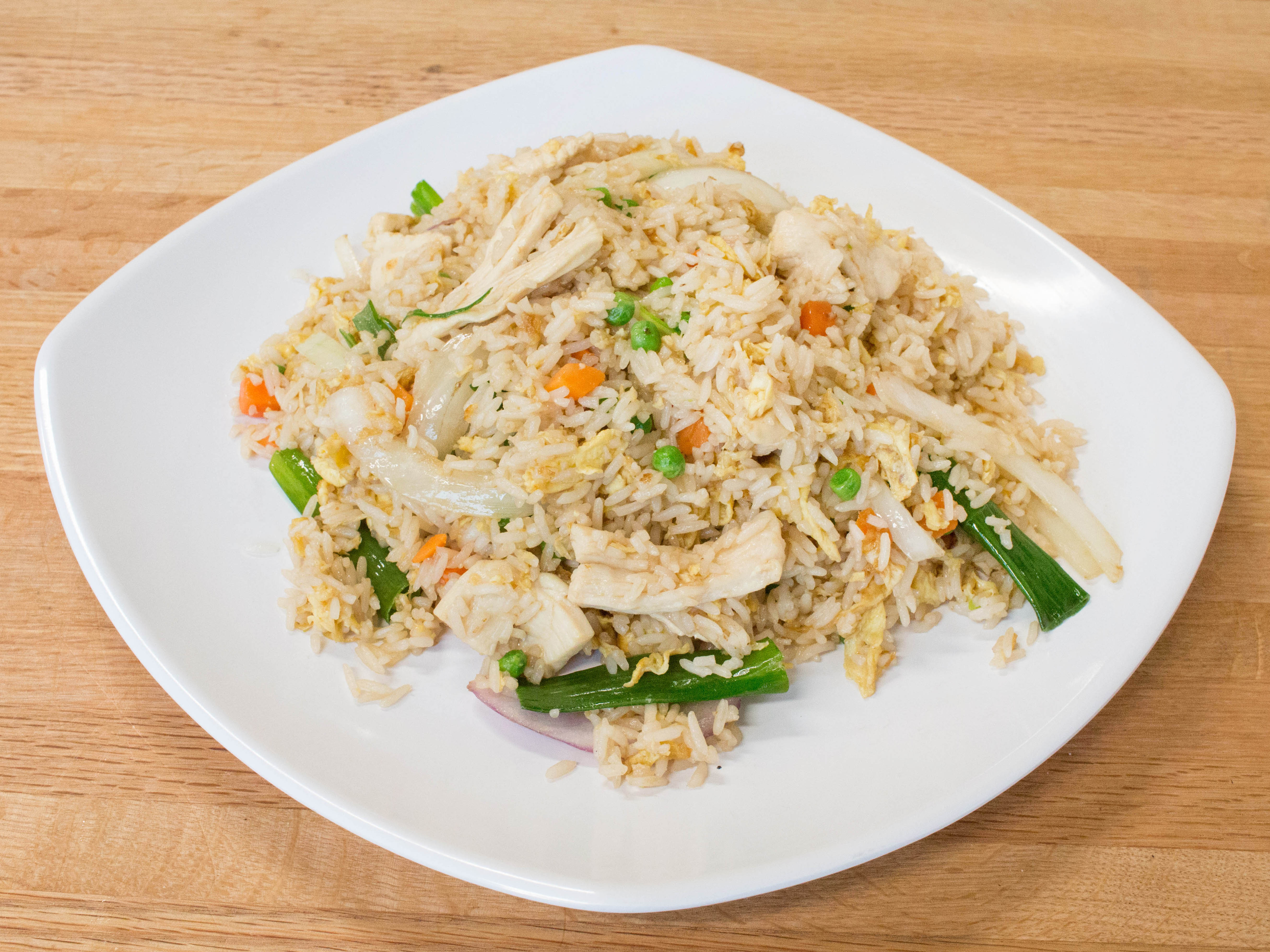 Order Kow Pad Fried Rice Plate food online from Go! Sy Thai store, Detroit on bringmethat.com