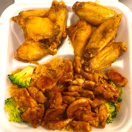 Order 10pc wing with chicken fried rice food online from Moons Wings & Seafood store, Macon on bringmethat.com