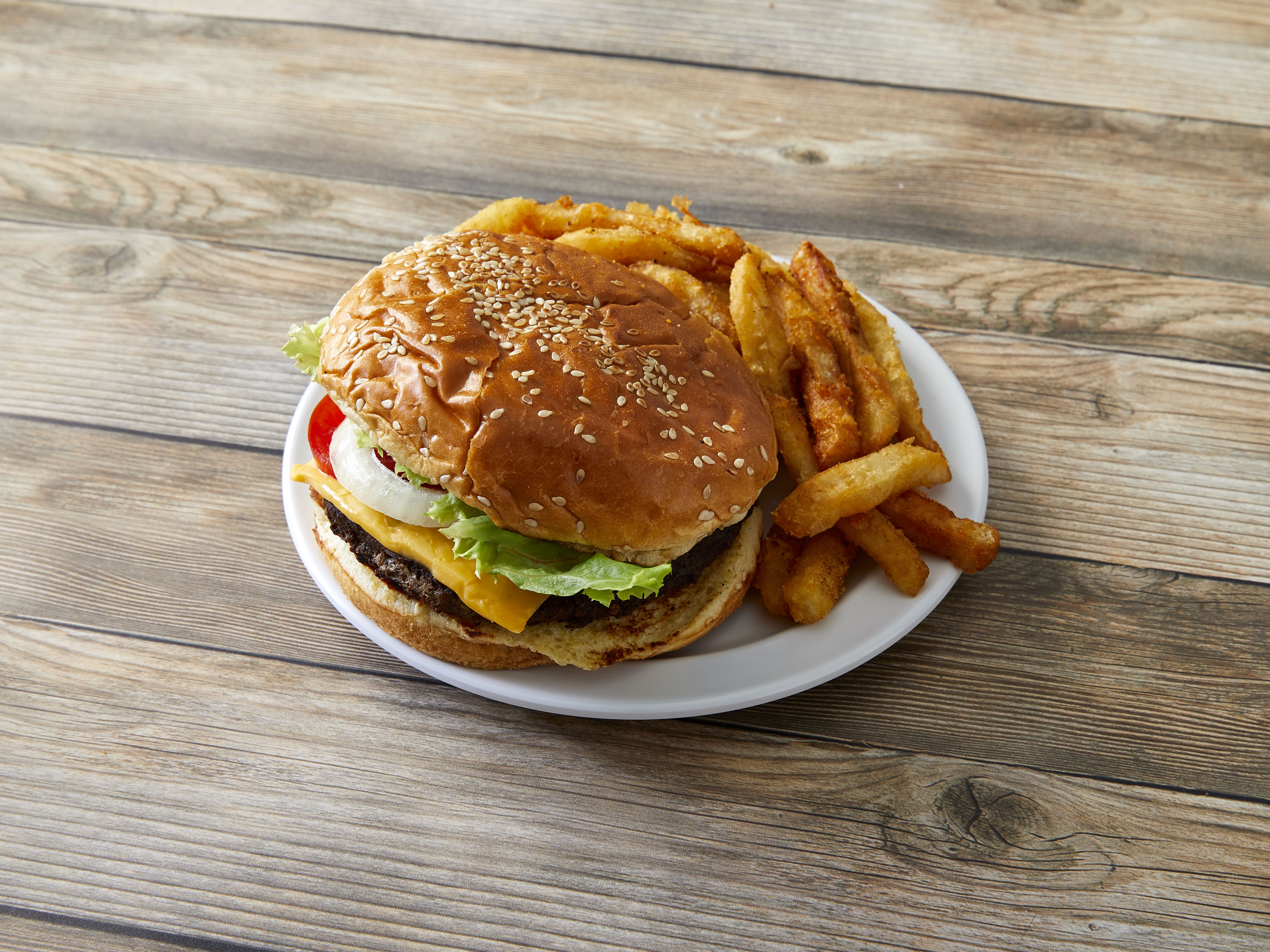 Order Cheese Burger food online from Karachi Chat House store, Chicago on bringmethat.com