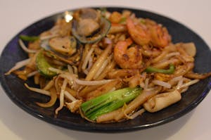 Order FN 11. Seafood Fried Pearl Noodle  food online from House Malaysian store, Cliffside on bringmethat.com